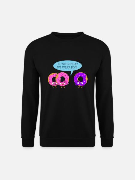 Am Mittwoch Wir Tragen Sie Rosa - Unisex Pullover - Schwarz