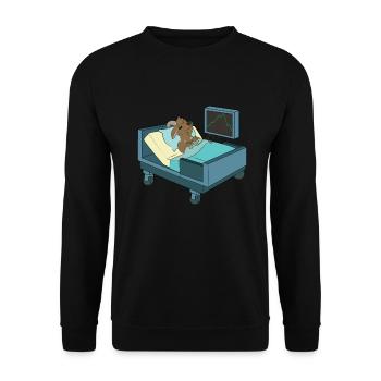 Goat Hospital Mountains - Unisex Sweatshirt - black - Front - Alina (178cm) & Michal (187cm)