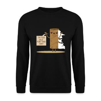 Toilet toilet paper - Unisex Sweatshirt - black - Front - Alina (178cm) & Michal (187cm)