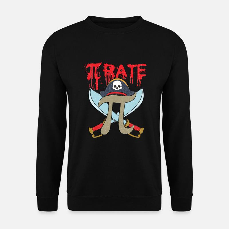 Pi Pirate Math - Unisex Sweatshirt - black