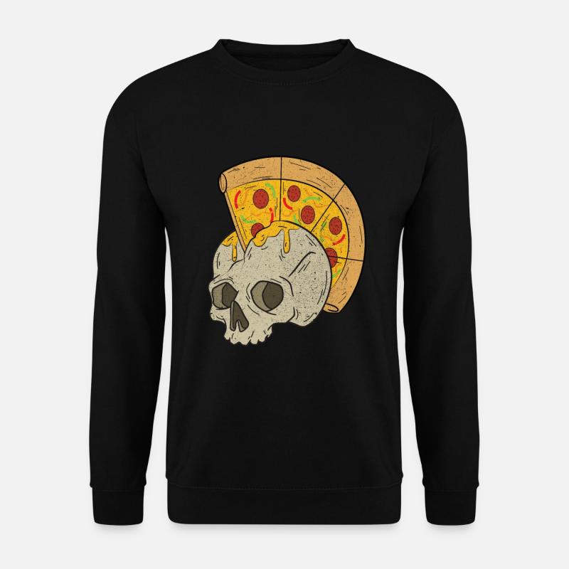 Skull Pizza - Unisex Sweatshirt - black