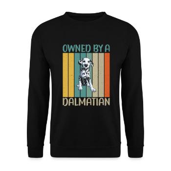 Gifts for Dalmatian Lovers - Unisex Pullover - Schwarz - Vorne - Alina (178cm) & Michal (187cm)