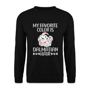 Gifts for Dalmatian Lovers - Unisex Pullover - Schwarz - Vorne - Alina (178cm) & Michal (187cm)
