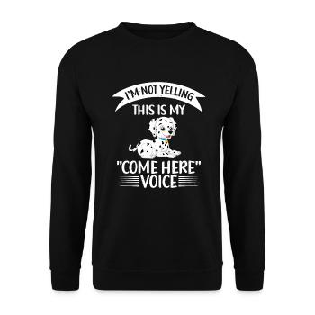 Gifts for Dalmatian Lovers - Unisex Pullover - Schwarz - Vorne - Alina (178cm) & Michal (187cm)