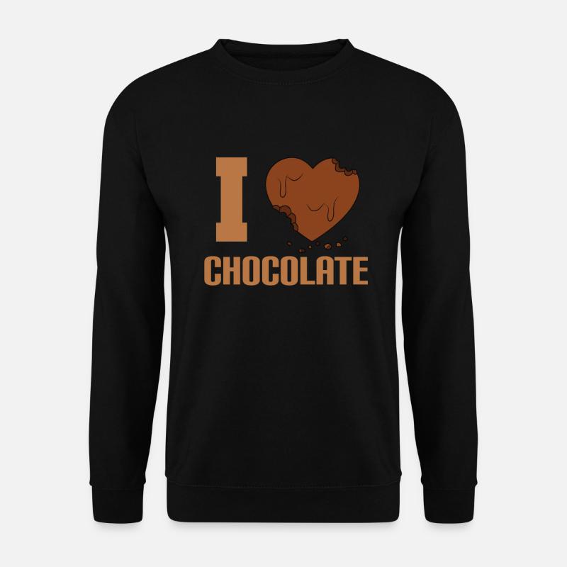 Ich liebe Schokolade - Unisex Pullover - Schwarz