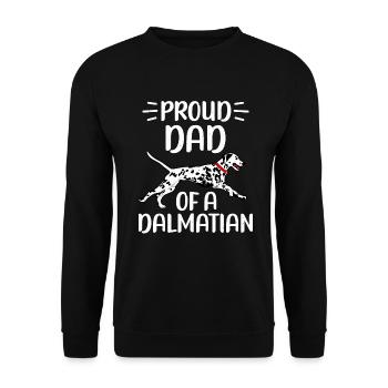 Gifts for Dalmatian Lovers - Unisex Pullover - Schwarz - Vorne - Alina (178cm) & Michal (187cm)