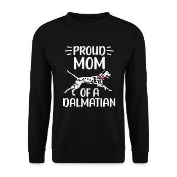 Gifts for Dalmatian Lovers - Unisex Pullover - Schwarz - Vorne - Alina (178cm) & Michal (187cm)