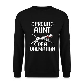 Gifts for Dalmatian Lovers - Unisex Pullover - Schwarz - Vorne - Alina (178cm) & Michal (187cm)
