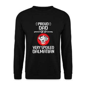 Gifts for Dalmatian Lovers - Unisex Pullover - Schwarz - Vorne - Alina (178cm) & Michal (187cm)