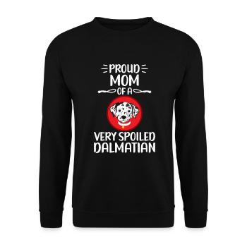 Gifts for Dalmatian Lovers - Unisex Pullover - Schwarz - Vorne - Alina (178cm) & Michal (187cm)