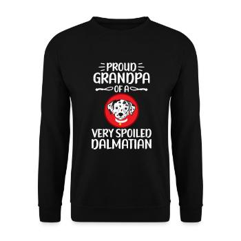 Gifts for Dalmatian Lovers - Unisex Pullover - Schwarz - Vorne - Alina (178cm) & Michal (187cm)