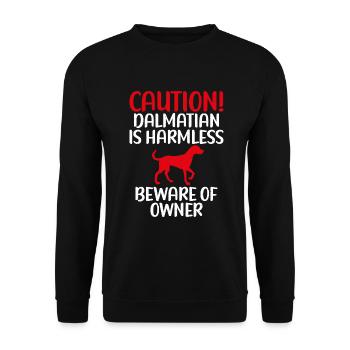 Cadeaux pour les amoureux dalmates - Sweat-shirt Unisexe - noir - Devant - Alina (178cm) & Michal (187cm)