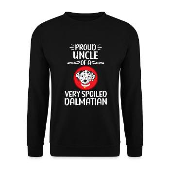 Gifts for Dalmatian Lovers - Unisex Pullover - Schwarz - Vorne - Alina (178cm) & Michal (187cm)