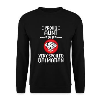 Gifts for Dalmatian Lovers - Unisex Pullover - Schwarz - Vorne - Alina (178cm) & Michal (187cm)