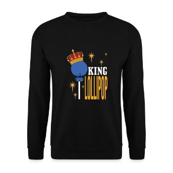 Cadeau de bonbons Lollipop - Sweat-shirt Unisexe - noir - Devant - Alina (178cm) & Michal (187cm)