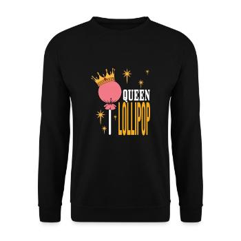 Cadeau de bonbons Lollipop - Sweat-shirt Unisexe - noir - Devant - Alina (178cm) & Michal (187cm)