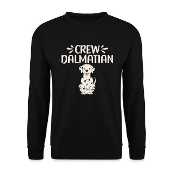 Gifts for Dalmatian Lovers - Unisex Pullover - Schwarz - Vorne - Alina (178cm) & Michal (187cm)