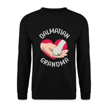 Gifts for Dalmatian Lovers - Unisex Pullover - Schwarz - Vorne - Alina (178cm) & Michal (187cm)