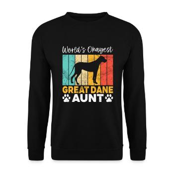 Great Dane Gifts - Unisex Pullover - Schwarz - Vorne - Alina (178cm) & Michal (187cm)