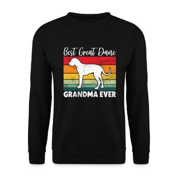 Great Dane Gifts - Unisex Sweatshirt - black - Front - Alina (178cm) & Michal (187cm)