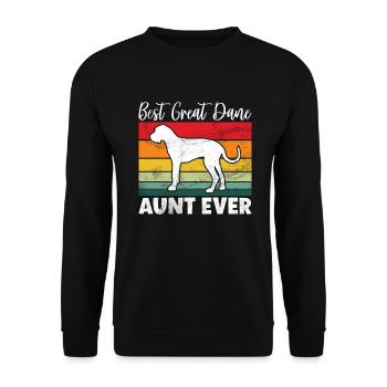 Great Dane Gifts - Unisex Pullover - Schwarz - Vorne - Alina (178cm) & Michal (187cm)