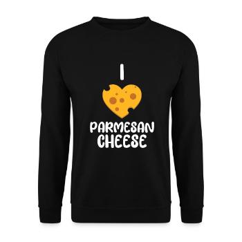 Parmesan - Unisex Pullover - Schwarz - Vorne - Alina (178cm) & Michal (187cm)