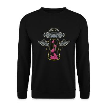 Ignames - Sweat-shirt Unisexe - noir - Devant - Alina (178cm) & Michal (187cm)