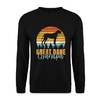 Great Dane Gifts - Unisex Sweatshirt - black - Front - Alina (178cm) & Michal (187cm)