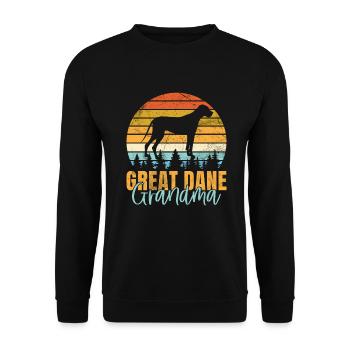 Great Dane Gifts - Unisex Sweatshirt - black - Front - Alina (178cm) & Michal (187cm)