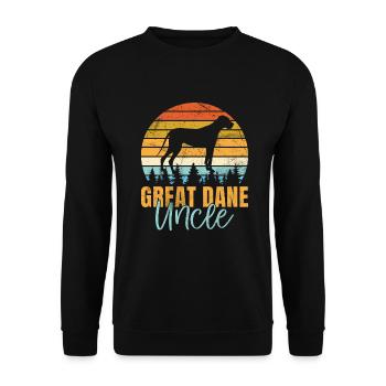 Great Dane Gifts - Unisex Pullover - Schwarz - Vorne - Alina (178cm) & Michal (187cm)