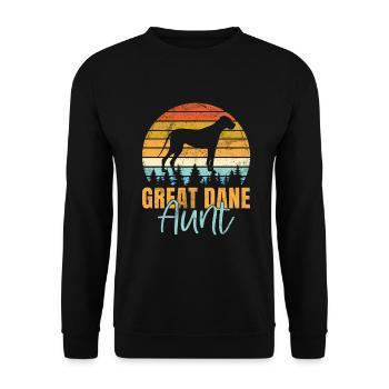 Great Dane Gifts - Unisex Sweatshirt - black - Front - Alina (178cm) & Michal (187cm)