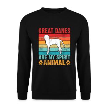 Great Dane Gifts - Unisex Sweatshirt - black - Front - Alina (178cm) & Michal (187cm)