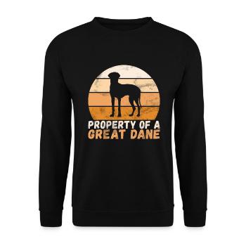 Great Dane Gifts - Unisex Pullover - Schwarz - Vorne - Alina (178cm) & Michal (187cm)