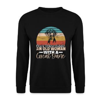 Great Dane Gifts - Unisex Sweatshirt - black - Front - Alina (178cm) & Michal (187cm)