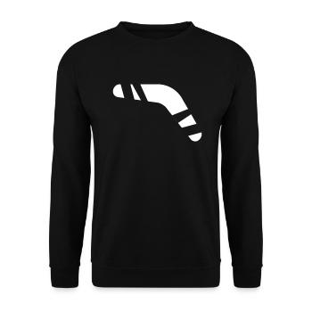 Boomerang - Sweat-shirt Unisexe - noir - Devant - Alina (178cm) & Michal (187cm)