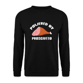 Ham - Unisex Sweatshirt - black - Front - Alina (178cm) & Michal (187cm)