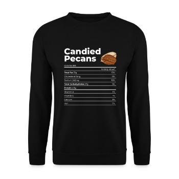 Cadeau de noix de pécan - Sweat-shirt Unisexe - noir - Devant - Alina (178cm) & Michal (187cm)