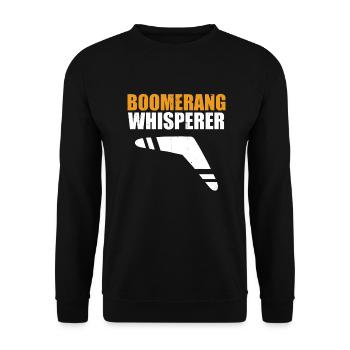 Boomerang - Sweat-shirt Unisexe - noir - Devant - Alina (178cm) & Michal (187cm)