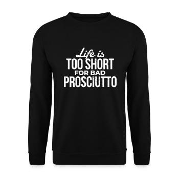 Ham - Unisex Sweatshirt - black - Front - Alina (178cm) & Michal (187cm)