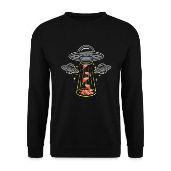 Ham - Unisex Sweatshirt - black - Front - Alina (178cm) & Michal (187cm)