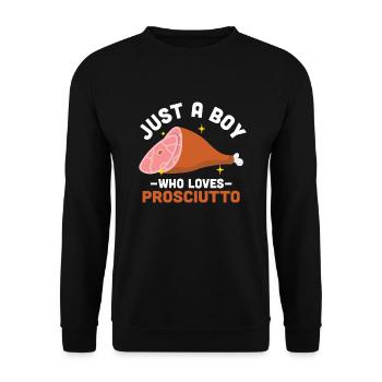 Ham - Unisex Sweatshirt - black - Front - Alina (178cm) & Michal (187cm)