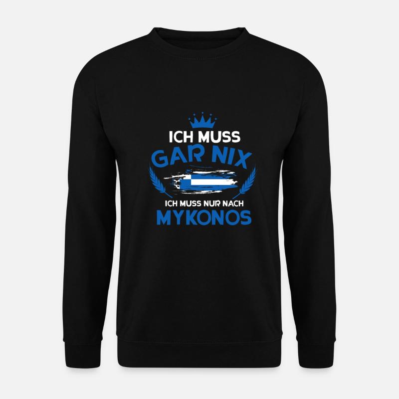 Mykonos - Unisex Pullover - Schwarz