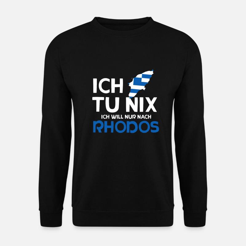 Rhodos - Unisex Pullover - Schwarz