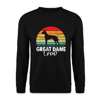 Great Dane Gifts - Unisex Sweatshirt - black - Front - Alina (178cm) & Michal (187cm)