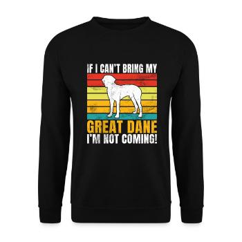 Great Dane Gifts - Unisex Pullover - Schwarz - Vorne - Alina (178cm) & Michal (187cm)