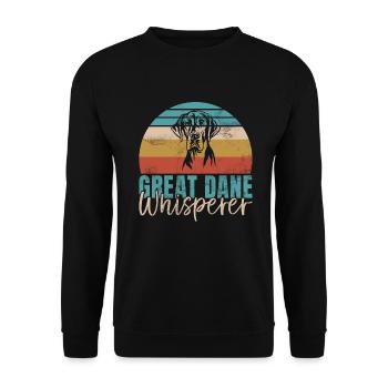 Great Dane Gifts - Unisex Sweatshirt - black - Front - Alina (178cm) & Michal (187cm)