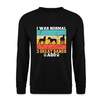 Great Dane Gifts - Unisex Sweatshirt - black - Front - Alina (178cm) & Michal (187cm)