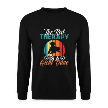 Great Dane Gifts - Unisex Sweatshirt - black - Front - Alina (178cm) & Michal (187cm)