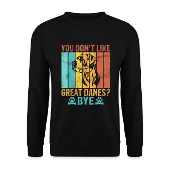 Great Dane Gifts - Unisex Sweatshirt - black - Front - Alina (178cm) & Michal (187cm)