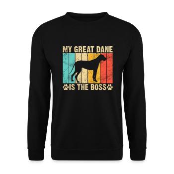 Great Dane Gifts - Unisex Sweatshirt - black - Front - Alina (178cm) & Michal (187cm)